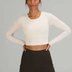 Lululemon Cropped Ebb To Street Long Sleeve Top !!!DICONTINUED!!!